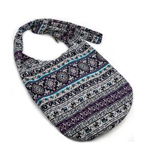 Hippie Crossbody Bag Thai Top Zip Hobo Sling Bag